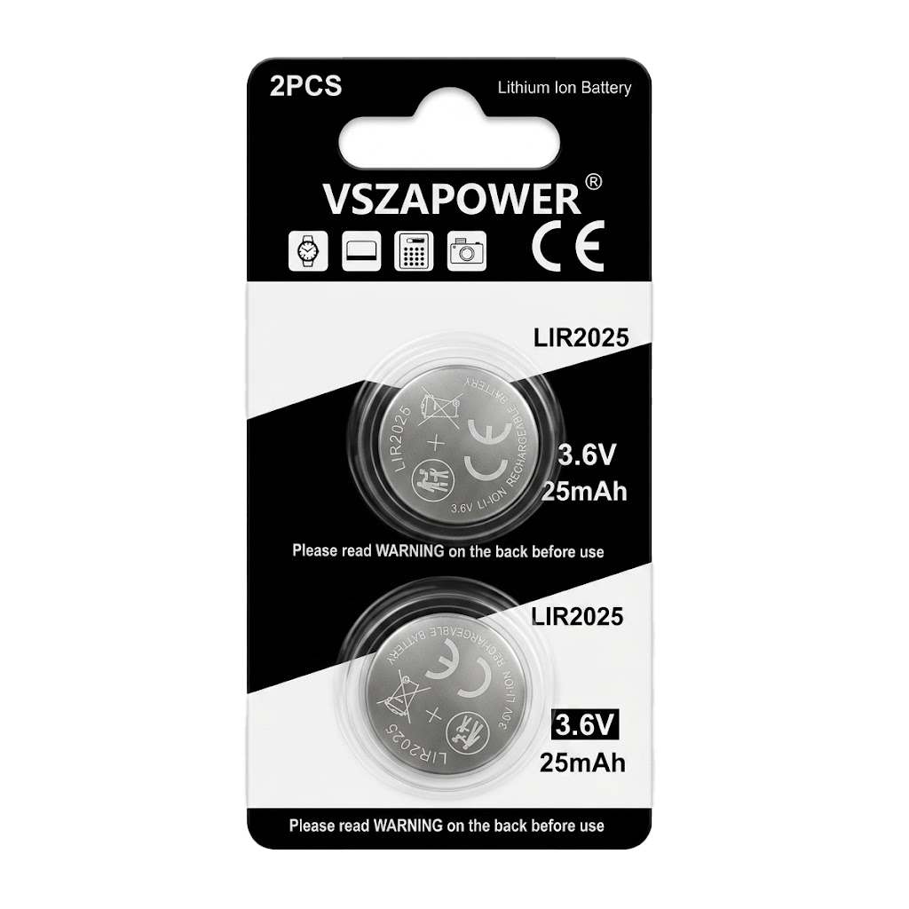 LIR2025 rechargeable coin cell