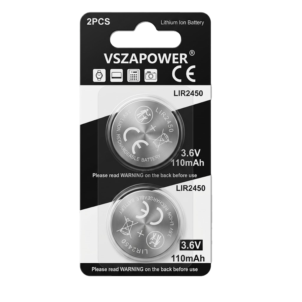 LIR2450 rechargeable coin cell